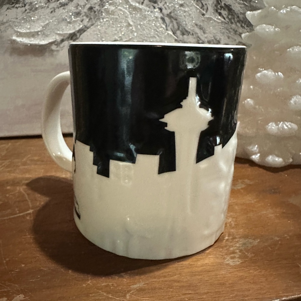 Starbucks Black and White Cityscape Mug